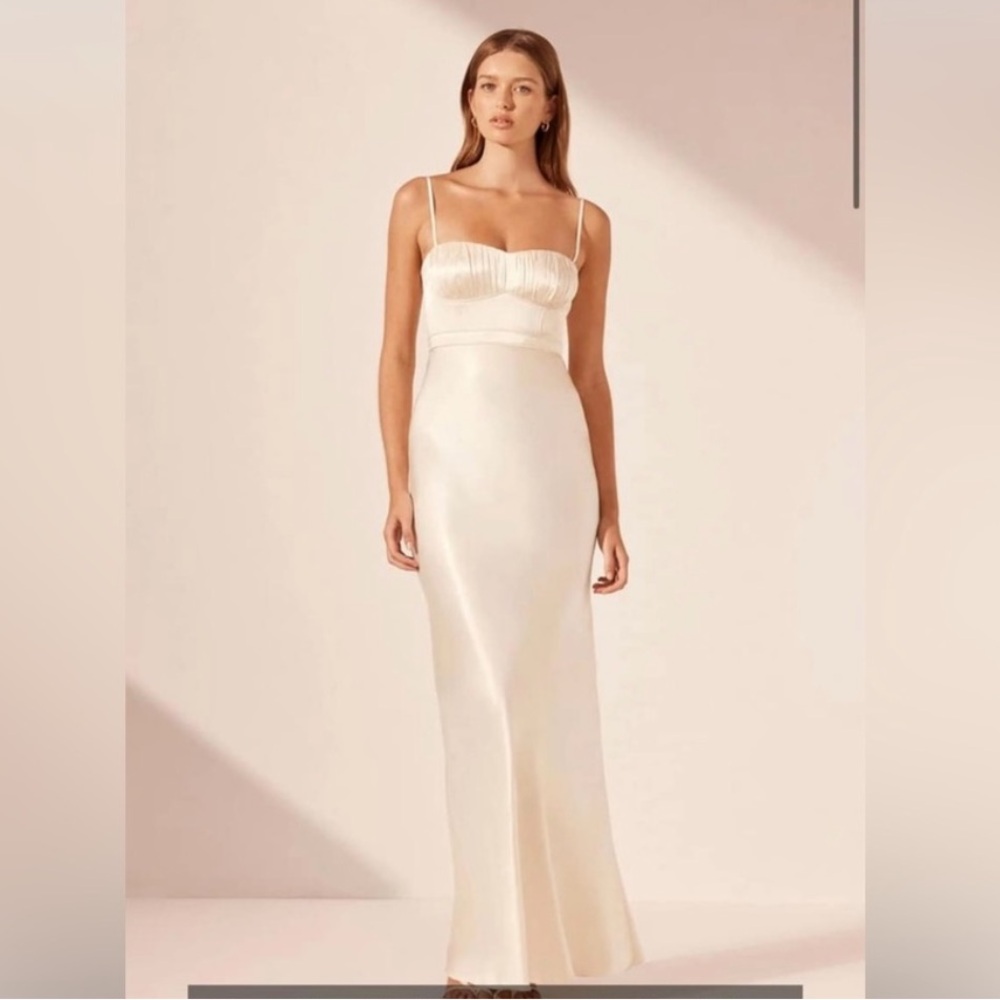 Shona Joy La Lune Corded Ruched Maxi Dress